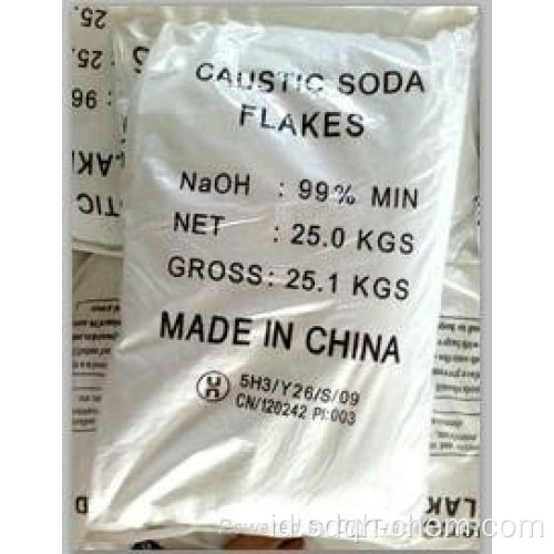 Kelas Industri CAS NO 1310-73-2 Caustic Soda Flakes